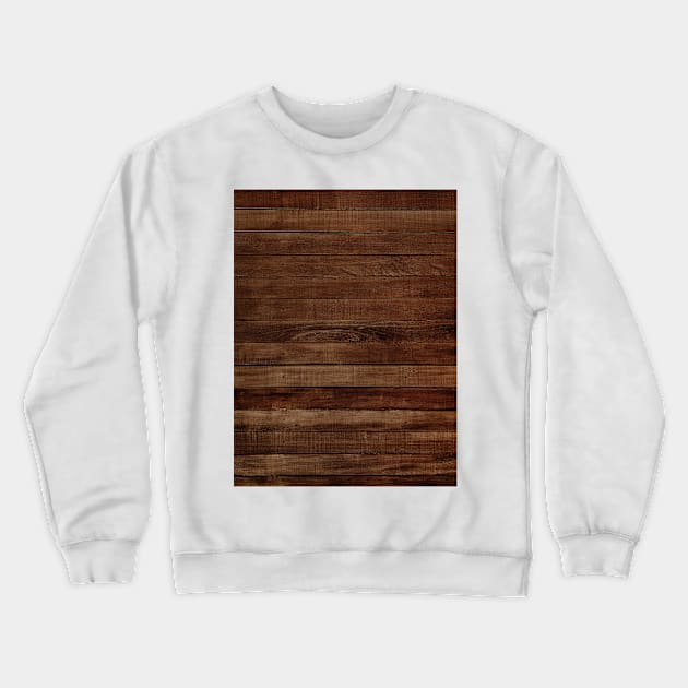 Dark Wood Crewneck Sweatshirt by NewburyBoutique